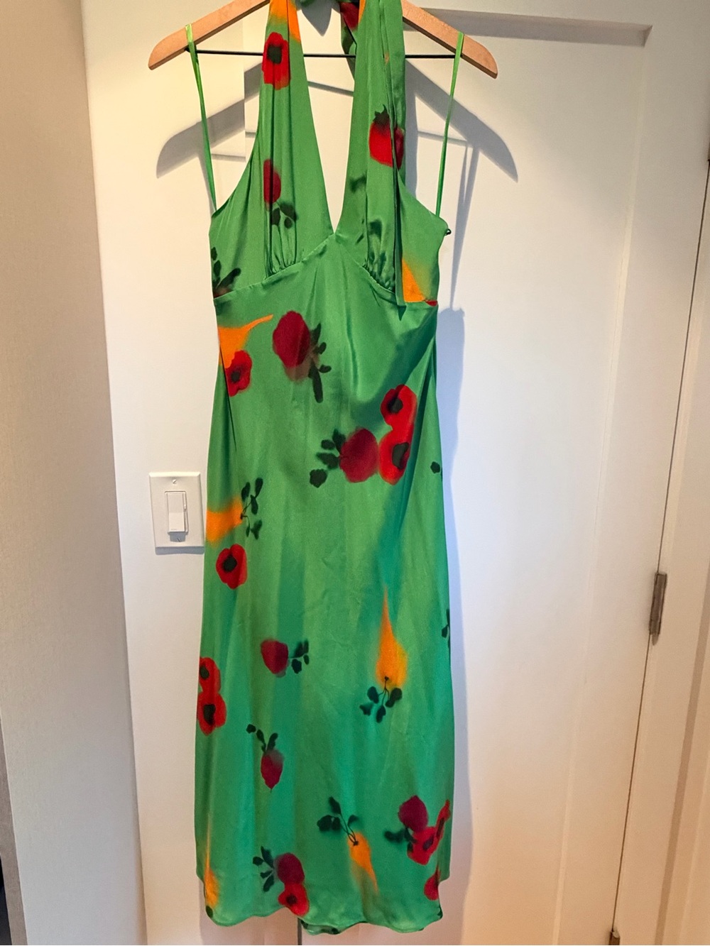 STAUD Lucca Silk Dress